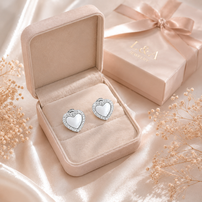 Bella Perla Stud Earring- Sterling Silver 925-8mm