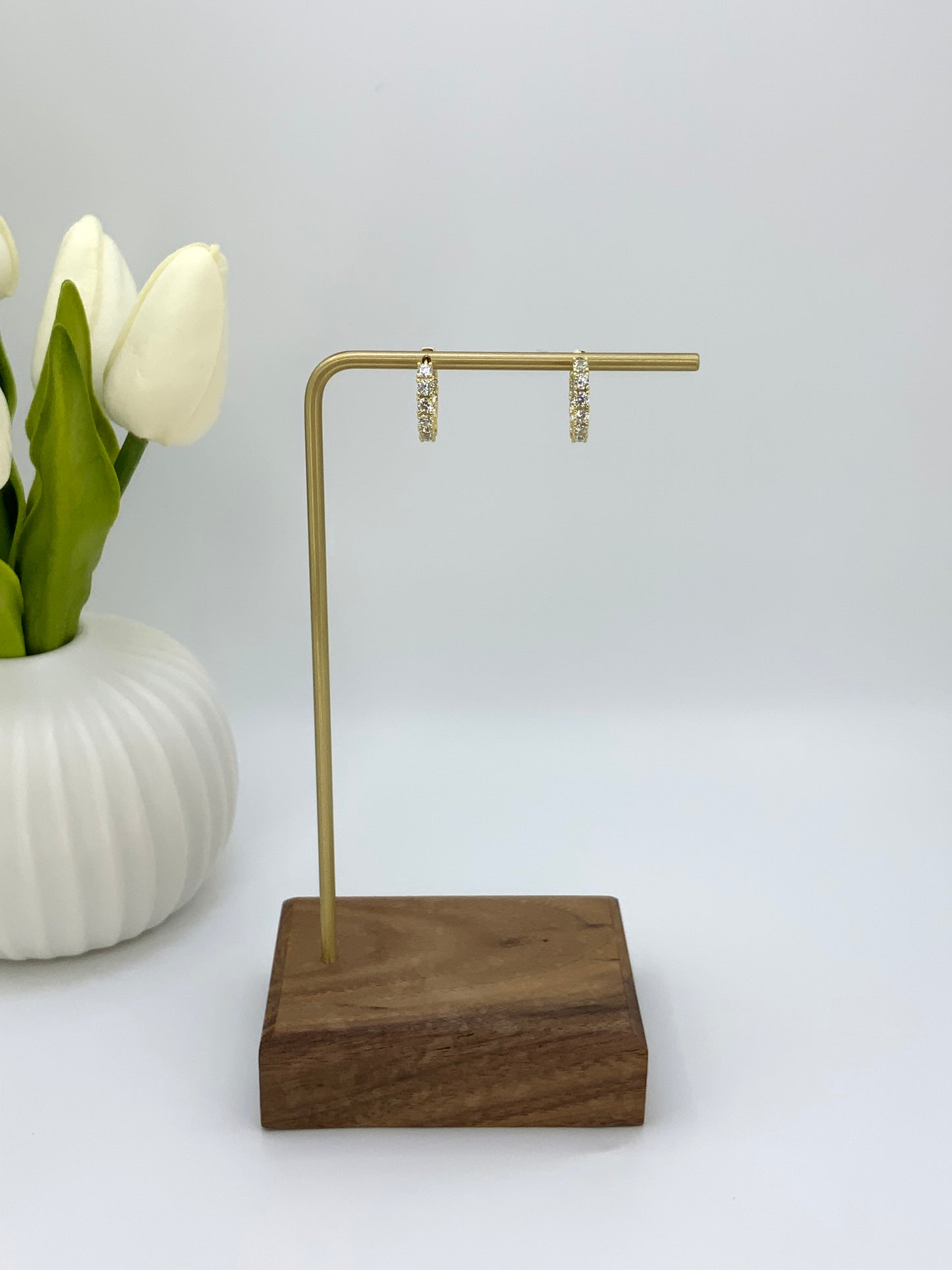 Vera Hoops Earrings Sterling Silver 925