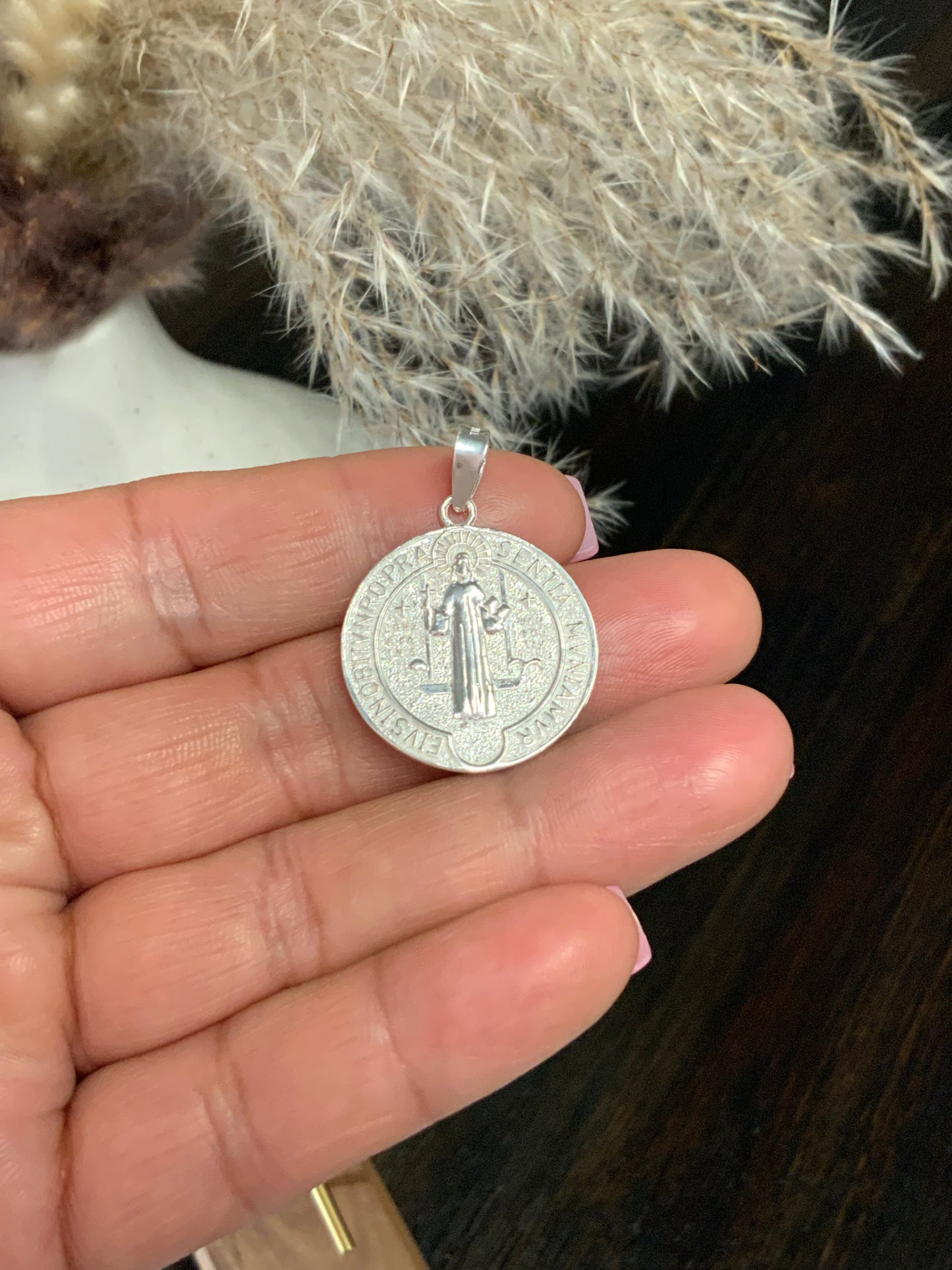 Saint Benedict Pendant Sterling Silver 925
