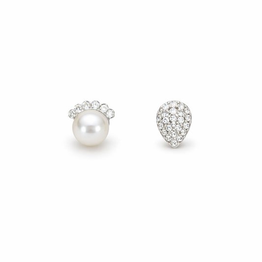 Pearl Glow Stud Earring - Sterling Silver 925