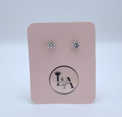 Alba Stud Earrings With Zc Sterling Silver
