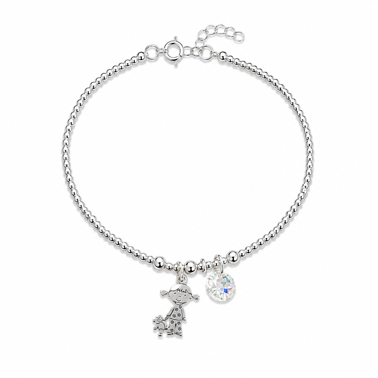 My Little Princess Bracelet - 925 Sterling Silver-1.5mm