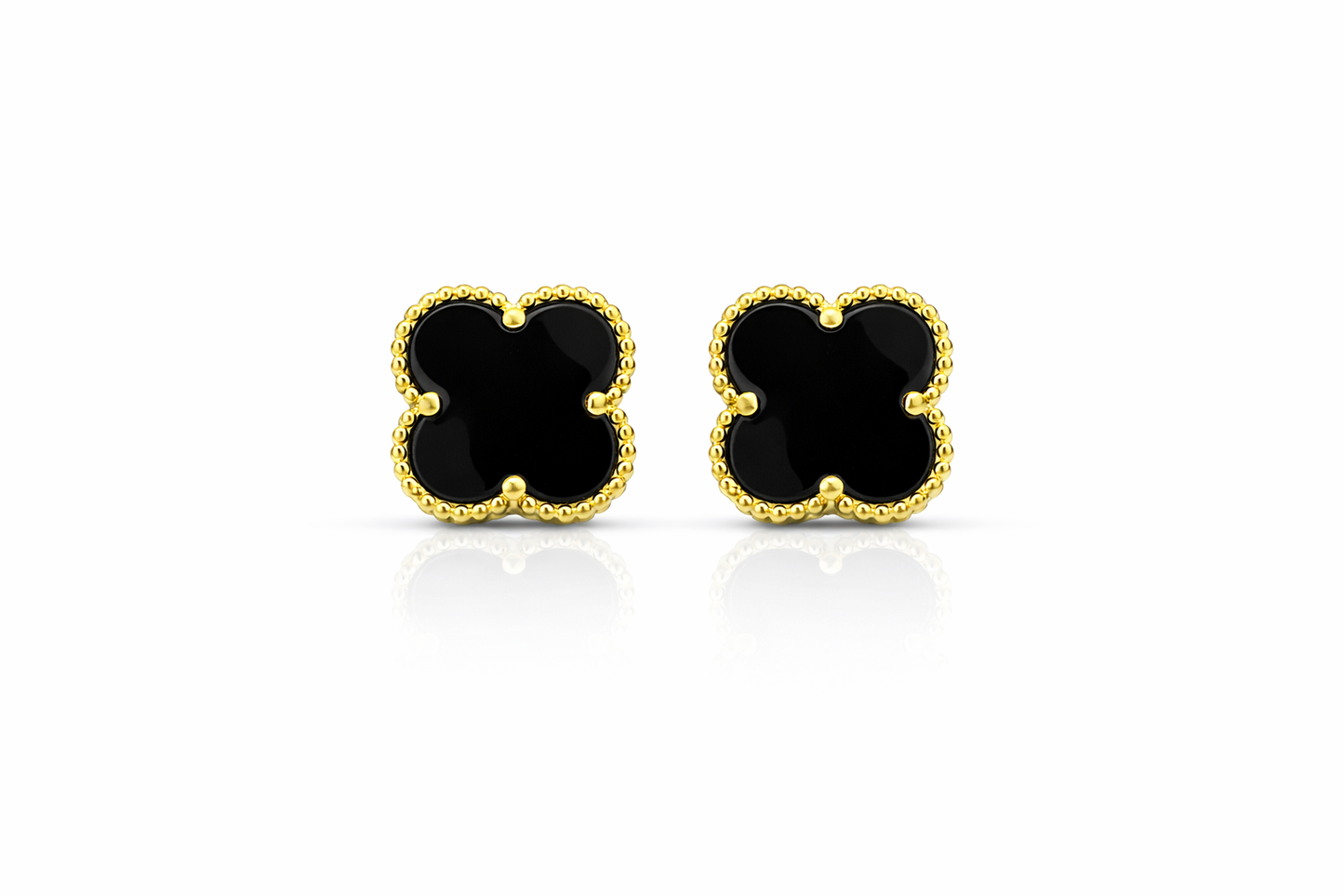 Trebol Stud Earrings 925 Sterling Silver - 12mm