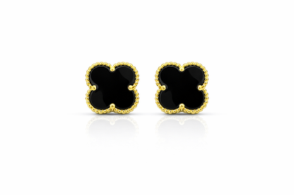 Trebol Stud Earrings 925 Sterling Silver - 12mm