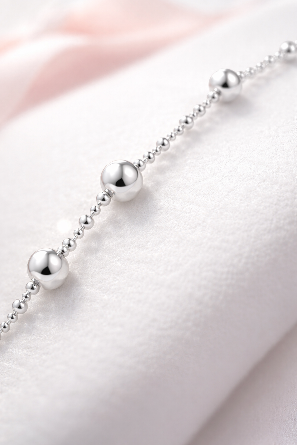 Pure Beads Bracelet Sterling Silver 925