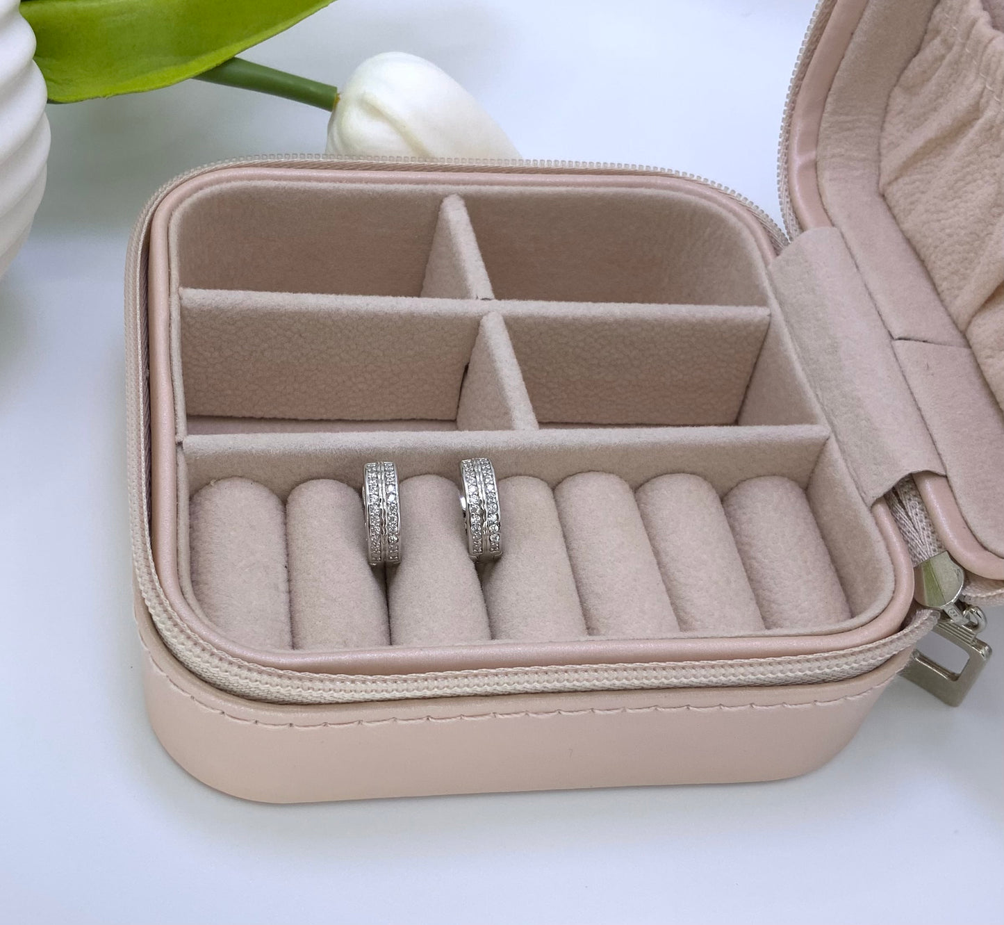 Andrea Hoop Earrings  With Zc Sterling Silver  925