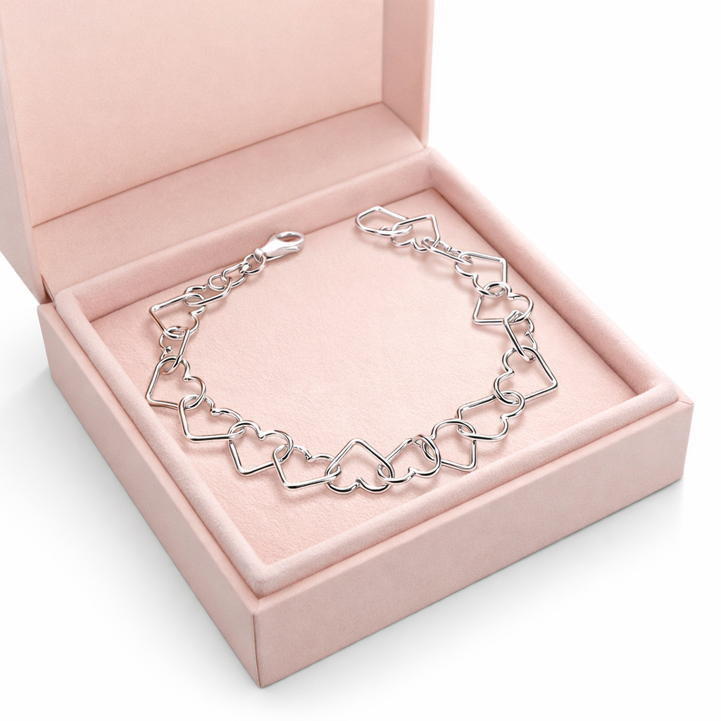 Abby Bracelet Heart Link-7mm