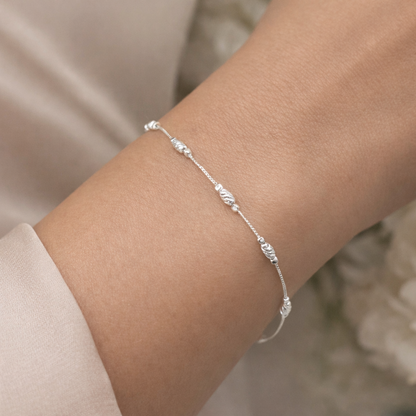 Glow Dots Bracelet Sterling Silver 925 7 inch