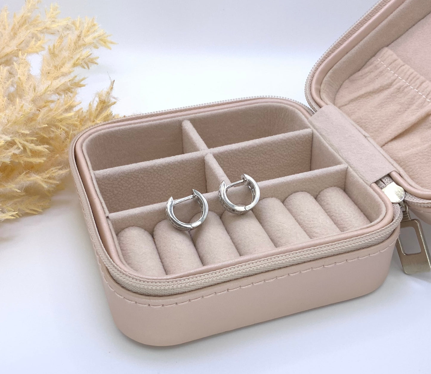 Andrea Hoop Earrings  With Zc Sterling Silver  925