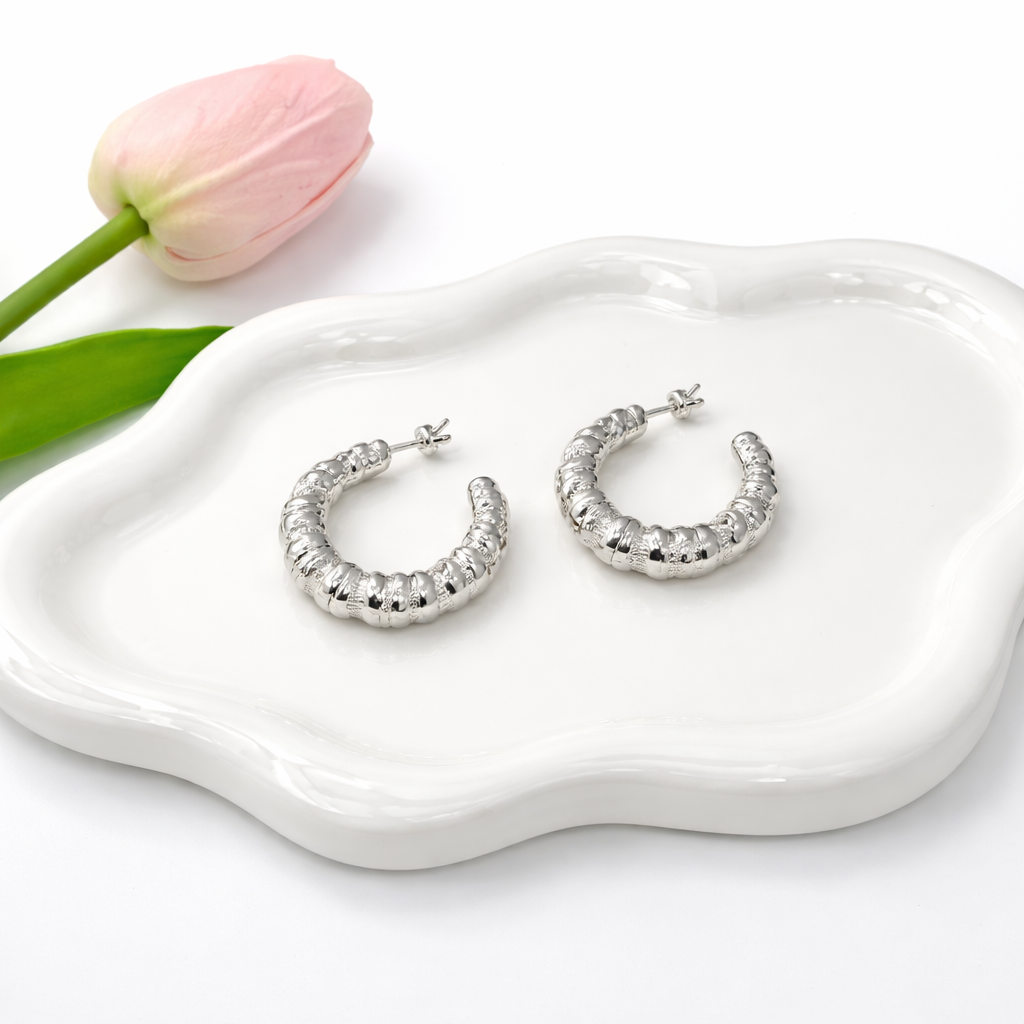 Valentina Hoops Earring Sterling Silver 925