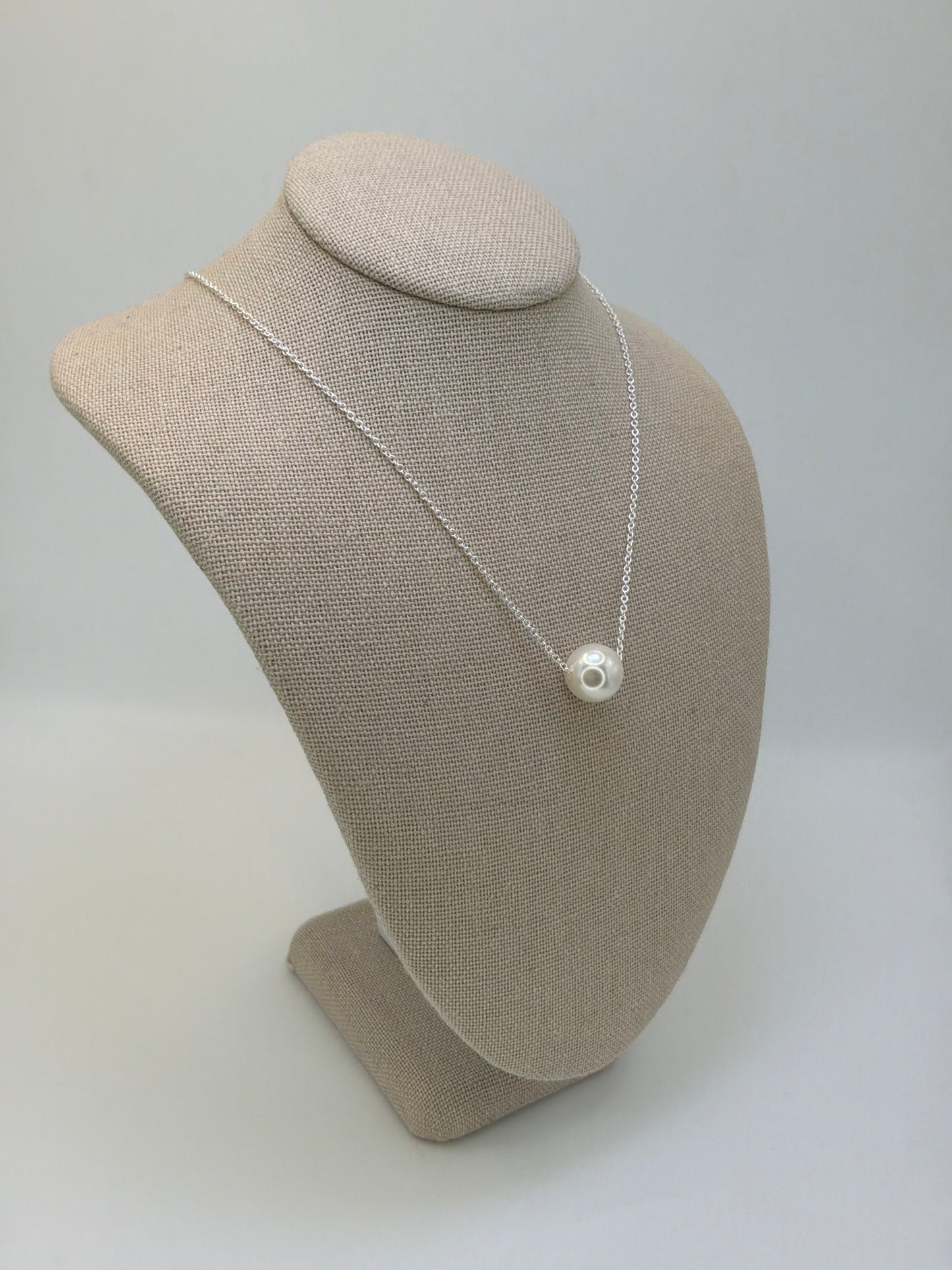 Matilde Necklace - Pearl Sterling Silver 925-10mm