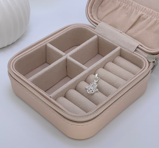 Protective Small Hamsa Hand Pendant with CZ