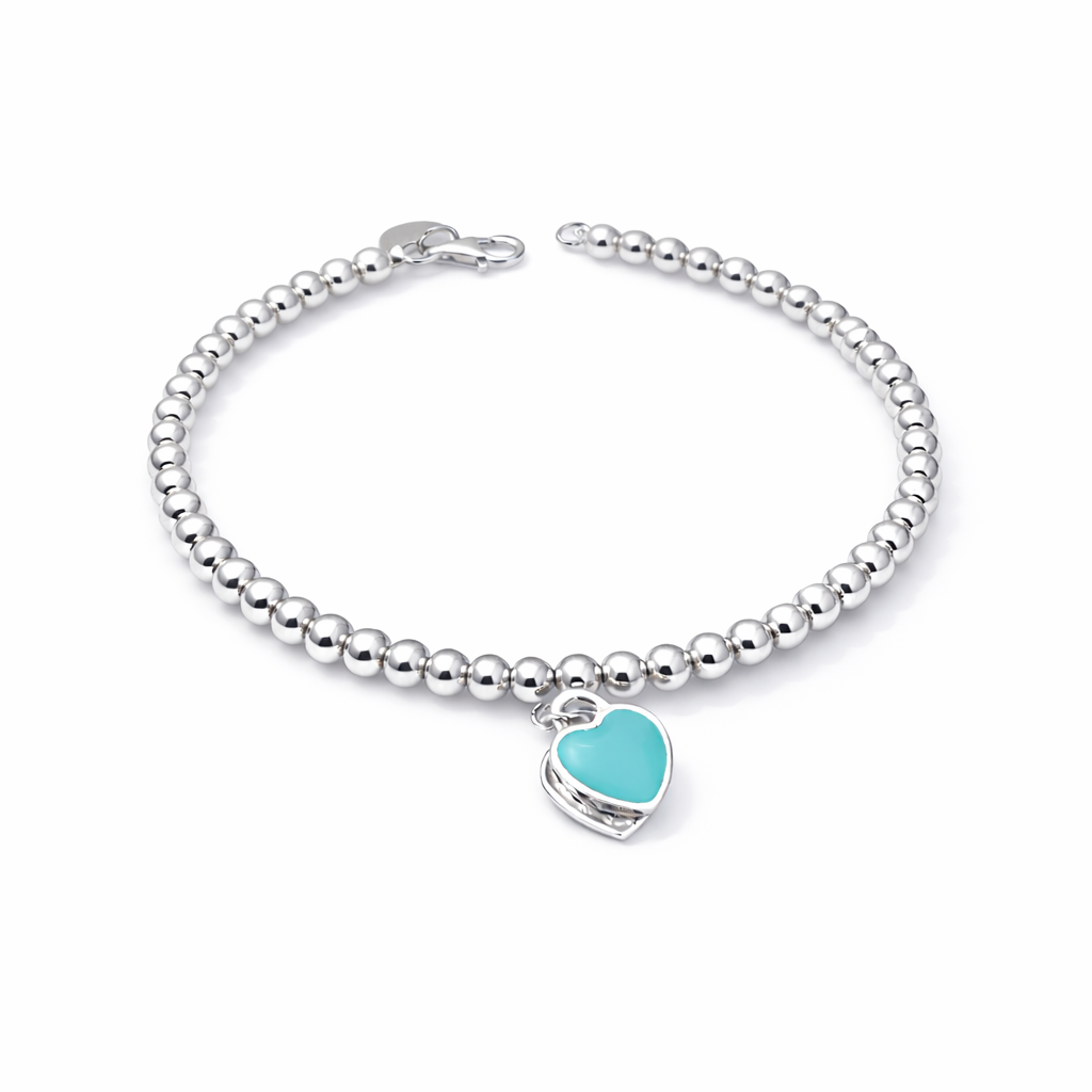 Turquoise Love Bracelet Sterling Silver 925