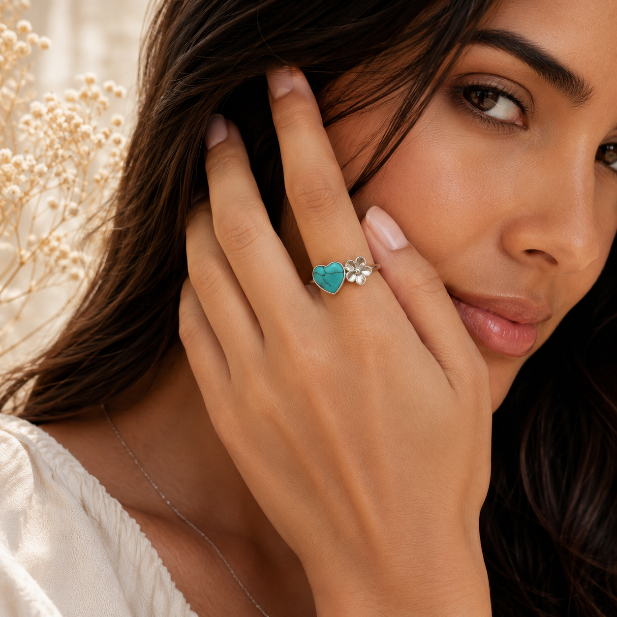 Forever Bloom Ring 925 Sterling Silver -Adjustable