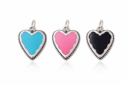Valentina Heart Charm 925 Sterling Silver