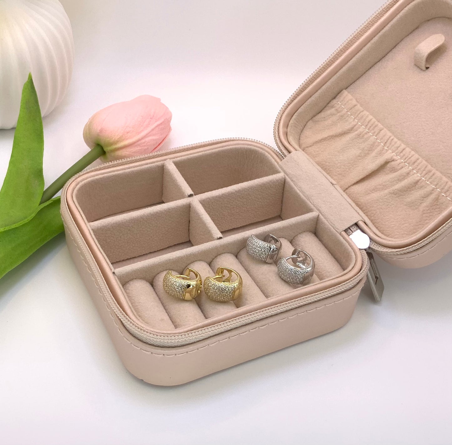 Glow Hoops Earrings Sterling Silver 925