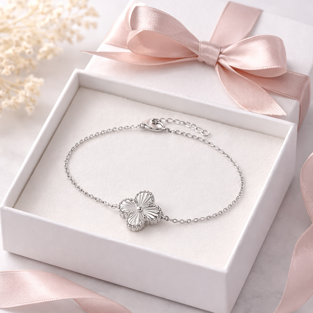 Silver Clover Bracelets - Sterling Silver 925