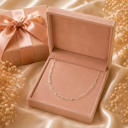 Paperclip Chain ll (2mm)Necklace Sterling Silver 925