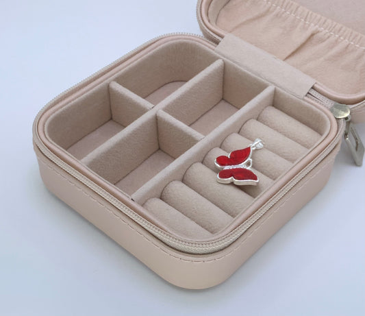 Butterfly Pendant Sterling Silver Available in color Purple , Red