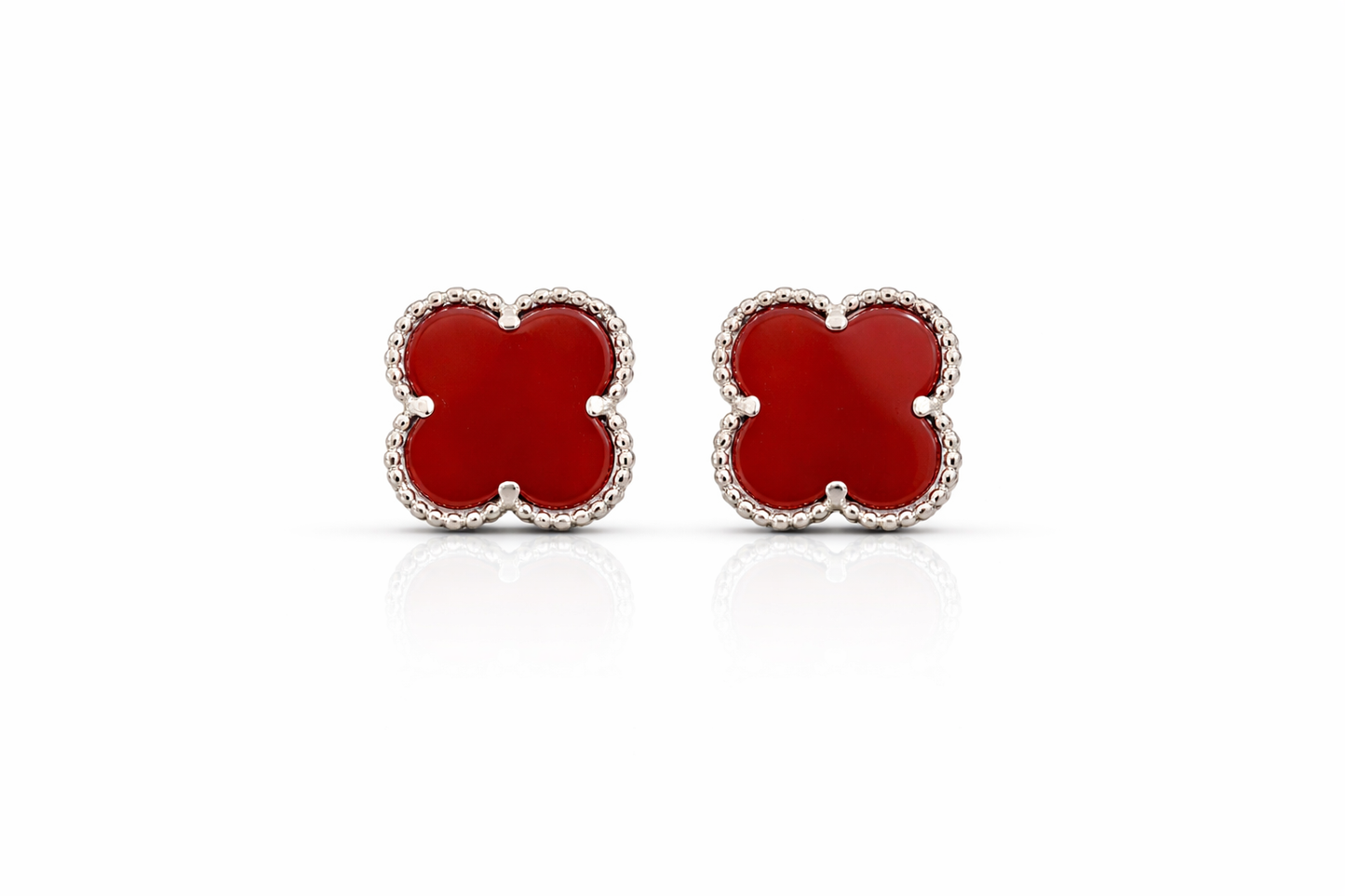 Trebol Stud Earrings 925 Sterling Silver - 12mm