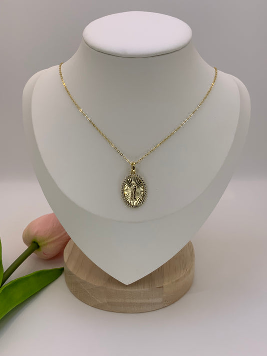 Virgin Guadalupe Necklace Sterling Silver 925