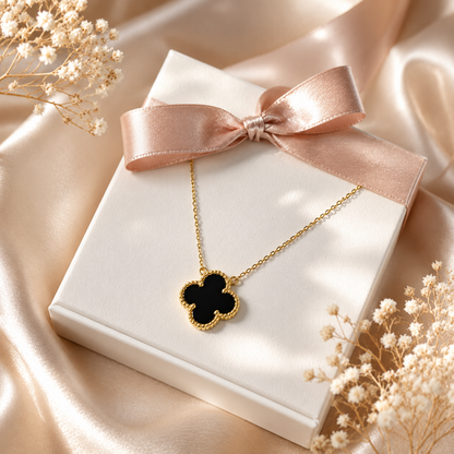 Trebol Necklace Sterling Silver 925- 14mm