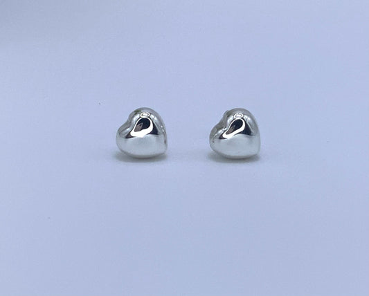 Janet Stud Earring Heart Shaped Sterling Silver 925