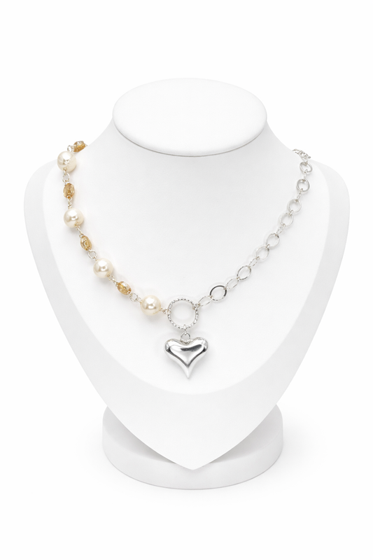 Amara Perla Necklace - Sterling Silver 925