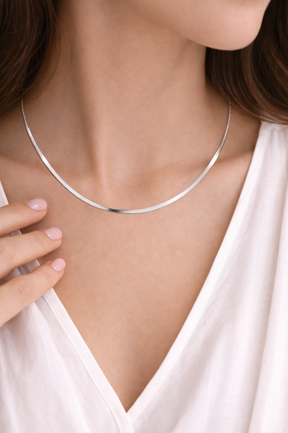 Amara Shine Necklace 925 Sterling Silver- 2.3mm
