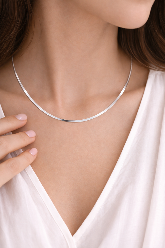 Amara Shine Necklace 925 Sterling Silver- 2.3mm