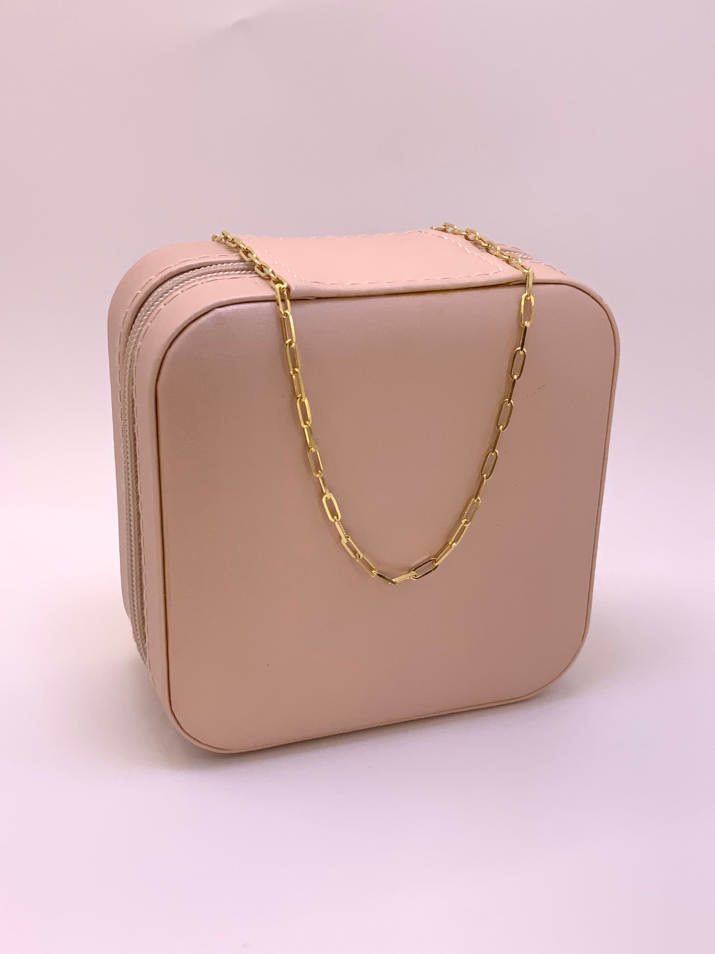 Paperclip Gold Chain Necklace Sterling Silver 925 18”