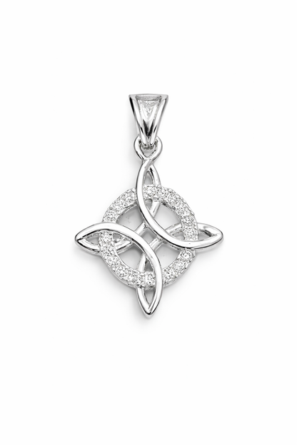 Witch's knot Pendant Sterling Silver 925-1.25”