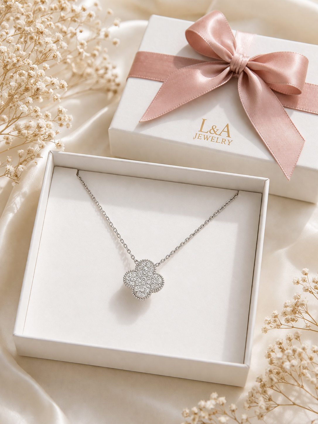 Clover Necklace ZC 925 Sterling Silver-15mm
