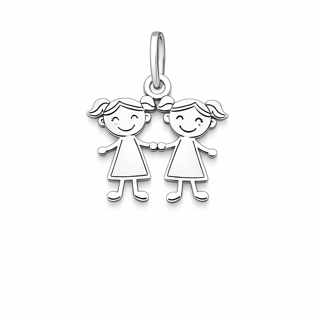 Kids Pendant Sterling Silver 925- 0.8”