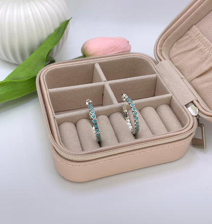 Heart Hoop Earrings Large - Sterling Silver 925