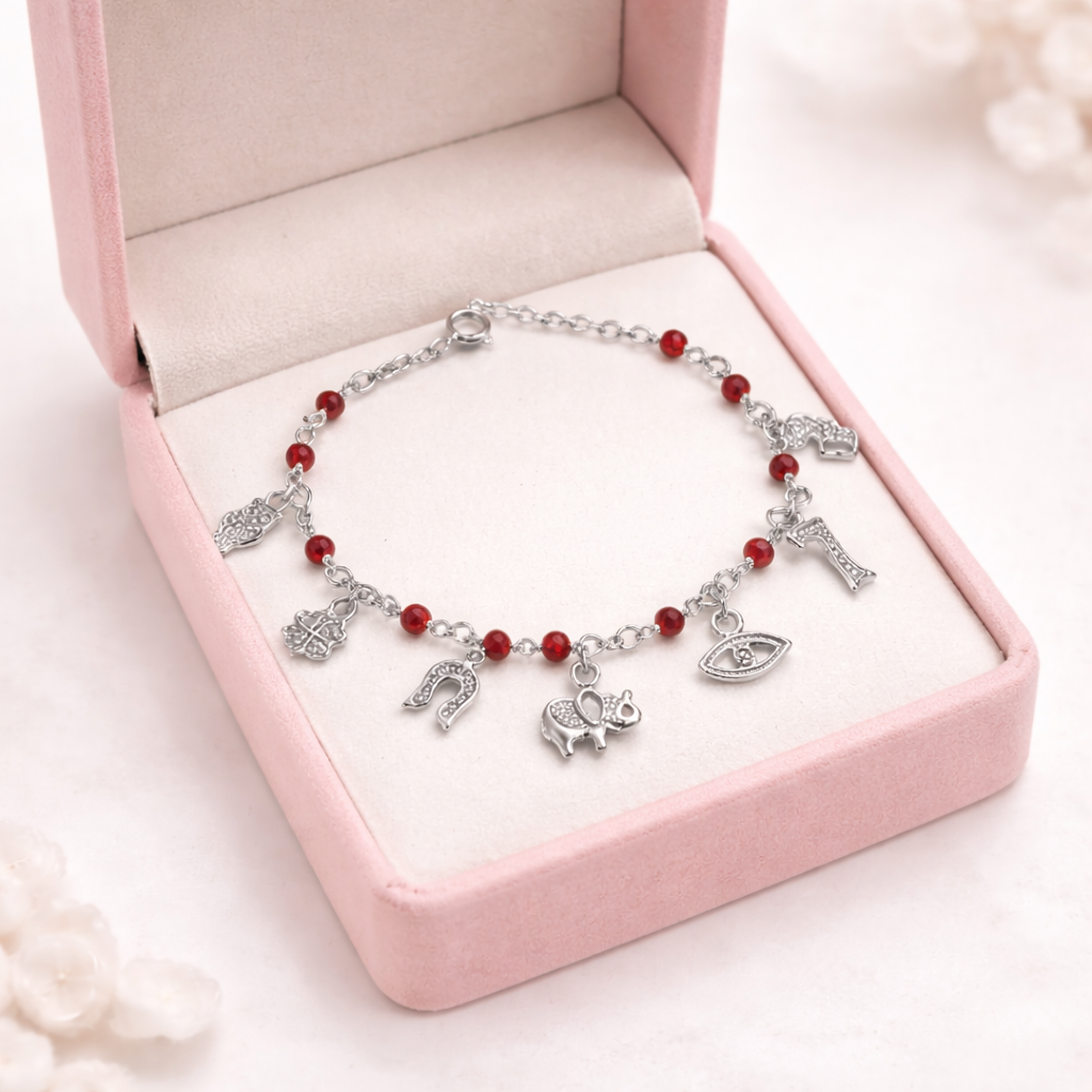 Red Protection Charms Bracelet Religious