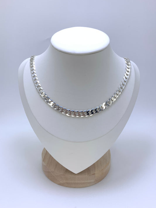 Cuban Chain Necklace Sterling Silver 925 -22 inch 7mm