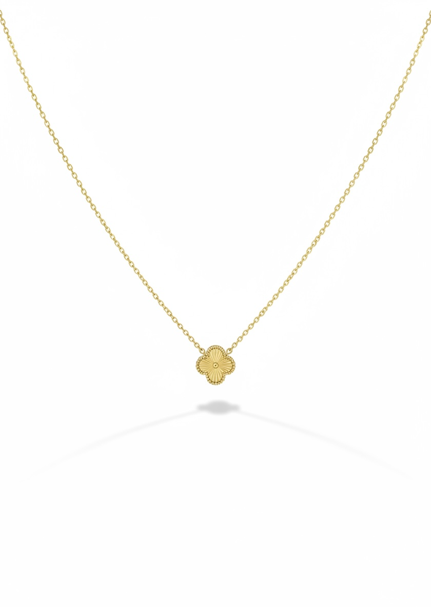 Trebol Necklace Sterling Silver 925- 14mm