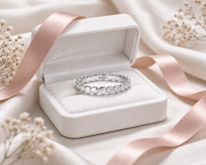 Multi Heart Ring 925 Sterling Silver