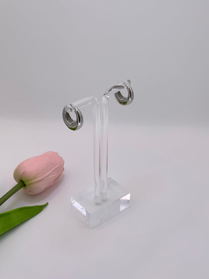 Alba Hoops Earrings Sterling Silver 925