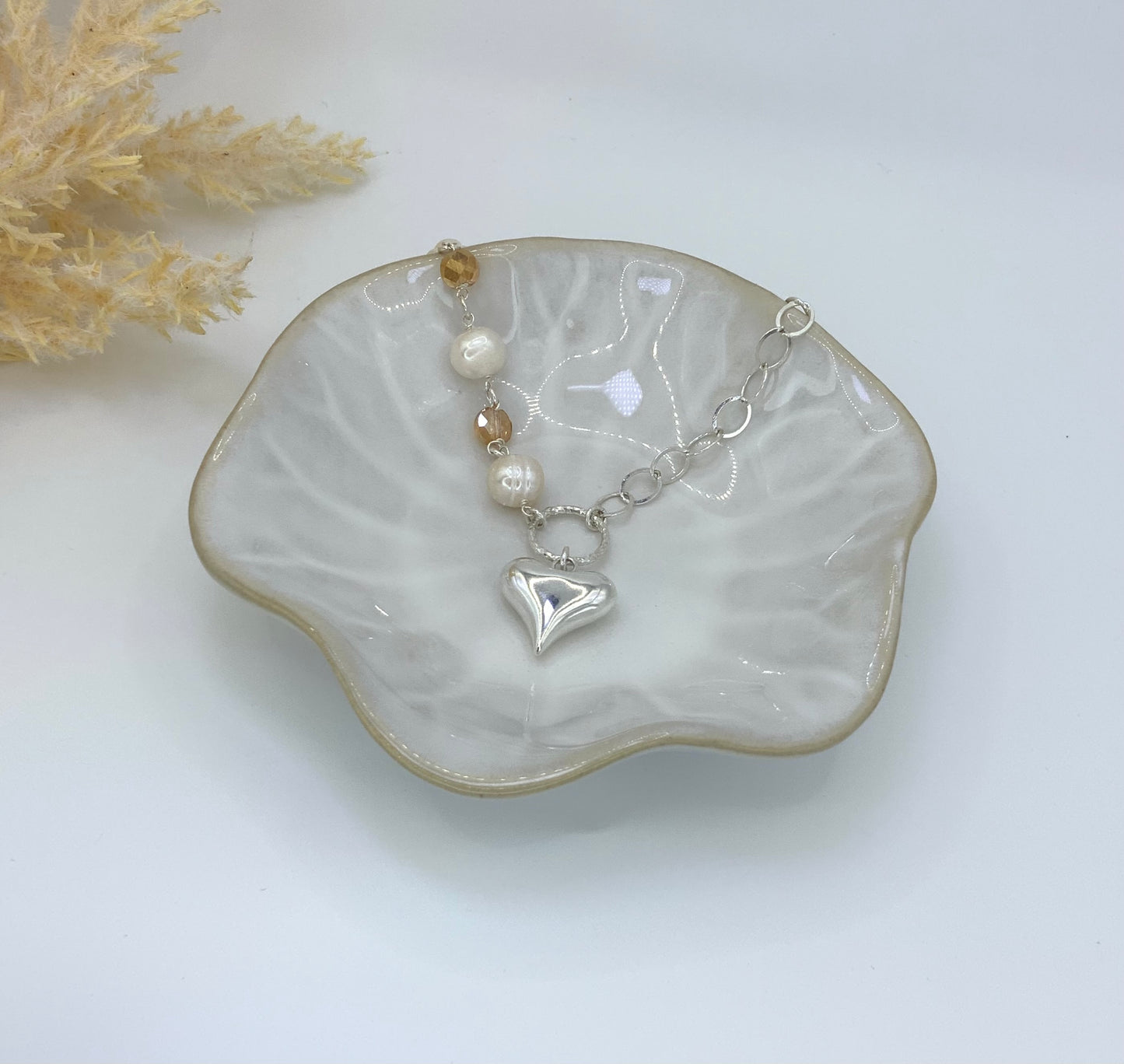 Leía Gold & Silver _ Pearl Necklace