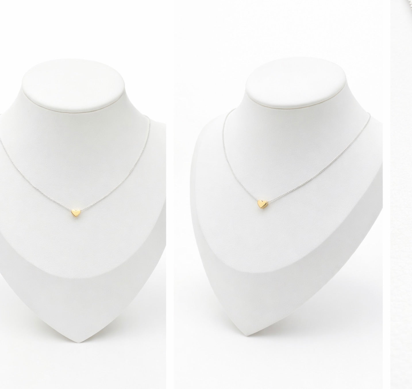 Mini Sweetheart  Gold Necklace - Sterling Silver 925