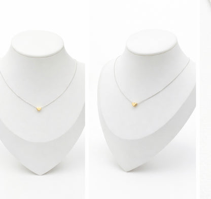 Mini Sweetheart  Gold Necklace - Sterling Silver 925
