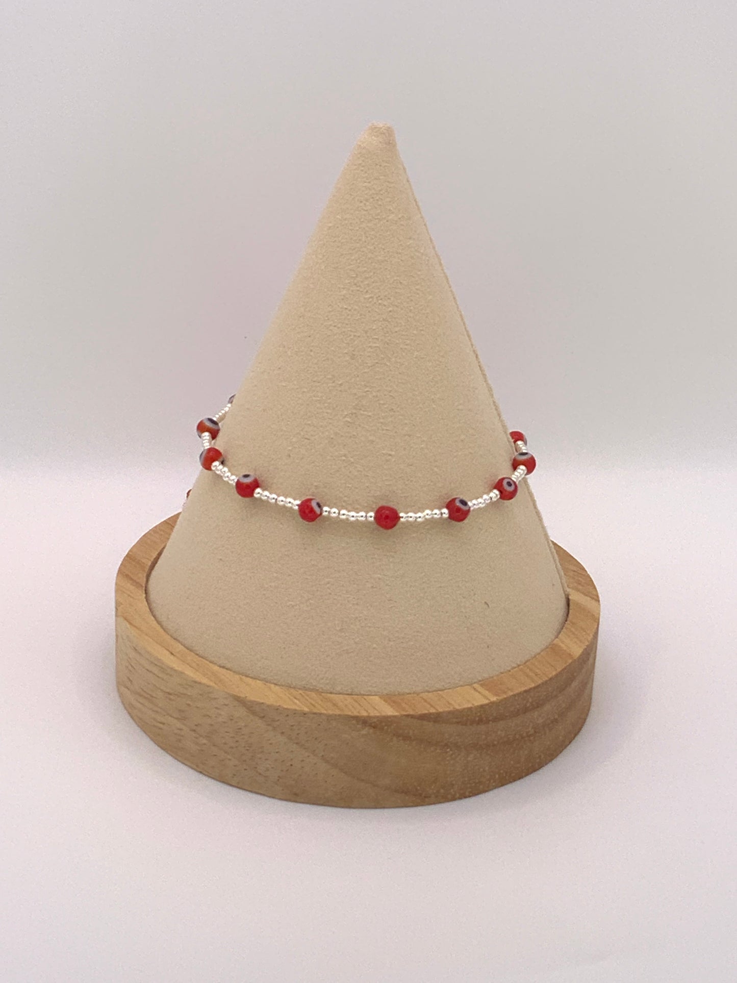 Evil Eye Bracelet Adjustable Sterling Silver 925