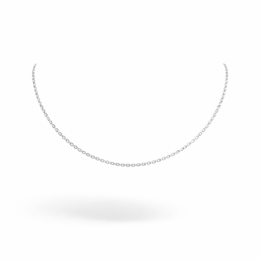 Cable Chain Necklace Sterling Silver 925 -16” & 20 “