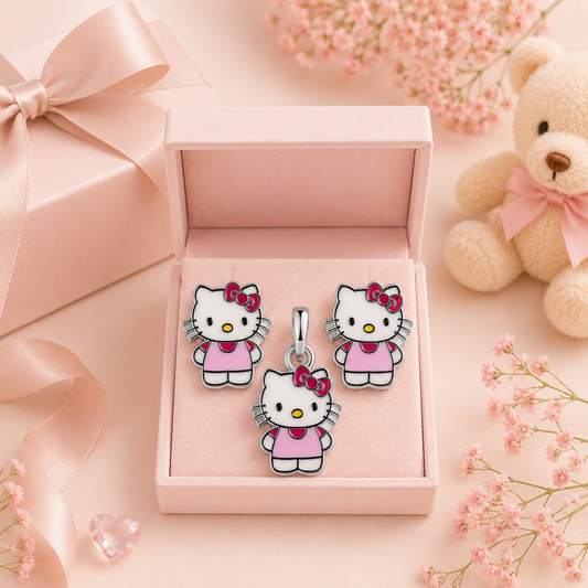 🎀 Little Princess | 925 Sterling Silver Kids Jewelry Set