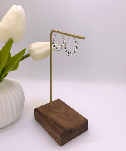 Lucy Hoop Earrings Sterling Silver 925