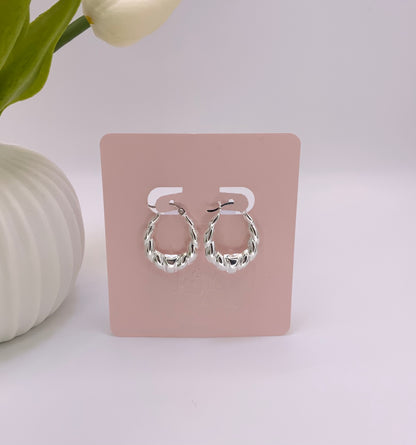Lucy Hoop Earrings Sterling Silver 925