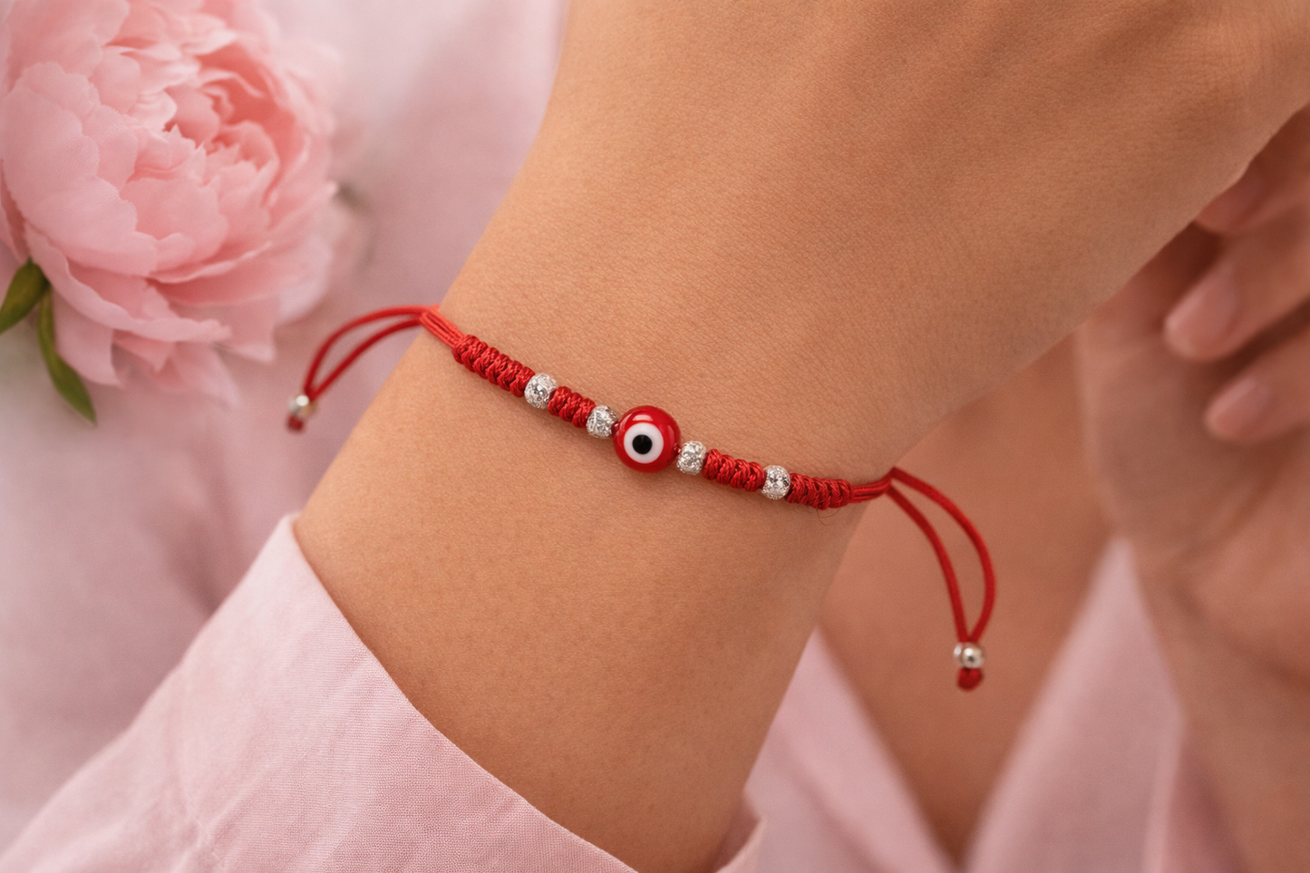 Evil Eye Aura Bracelet – Adjustable Protection Bracelet 925 SS