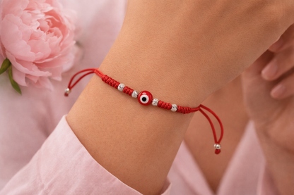Evil Eye Aura Bracelet – Adjustable Protection Bracelet 925 SS
